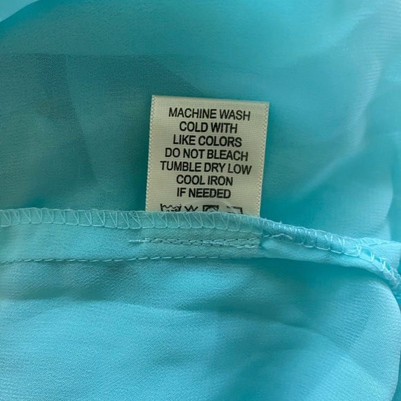 Live 4 Truth Tank Women’s Large Light Blue-Aqua Sheer Top Jewelry Detail NWT - Picture 5 of 11